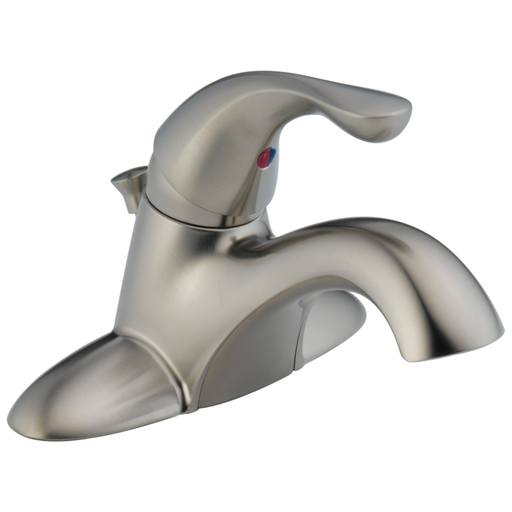 Delta Classic: Single Handle Centerset Bathroom Faucet - Single Handle Lever - Stainless