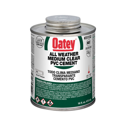 Oatey® 16 oz. PVC All Weather Clear Cement