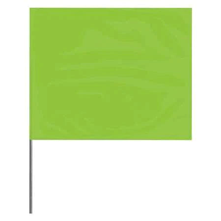 Lime Glo Pin Flag 100Ct Bundle 30 In.