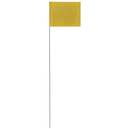 Yellow Pin Flag 100Ct Bundle 30 In.