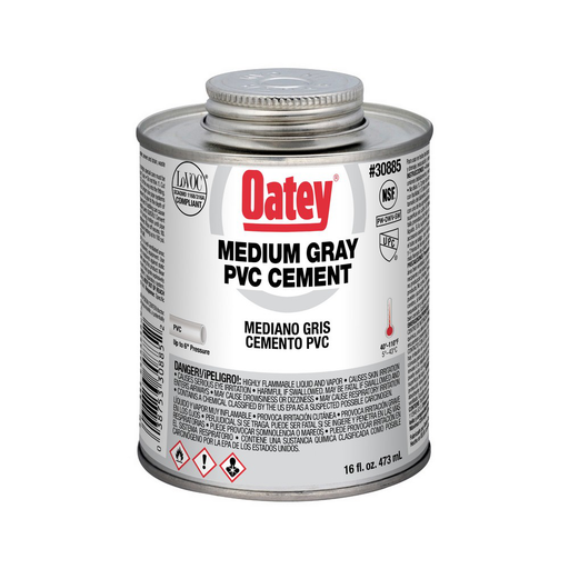 Oatey® 16 oz. PVC Medium Body Gray Cement