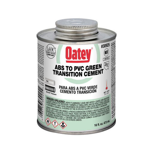 Oatey® 16 oz. ABS To PVC Transit Green Cement