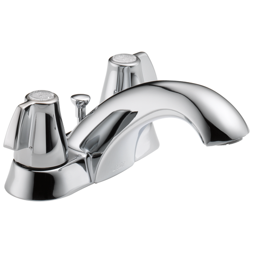 Delta Classic: Two Handle Centerset Bathroom Faucet - Two Handle Blade - Chrome