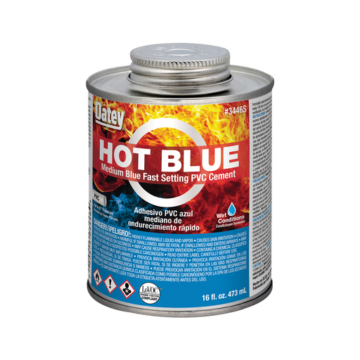 Oatey® 16 oz. PVC Medium Body Hot Blue Cement