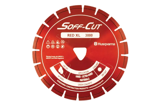 xl63000 6 in red soffcut blade w/ skid