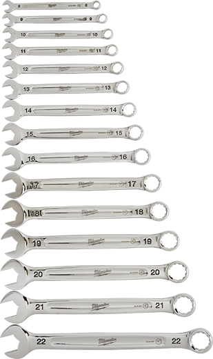 15pc Combination Wrench Set - Metric