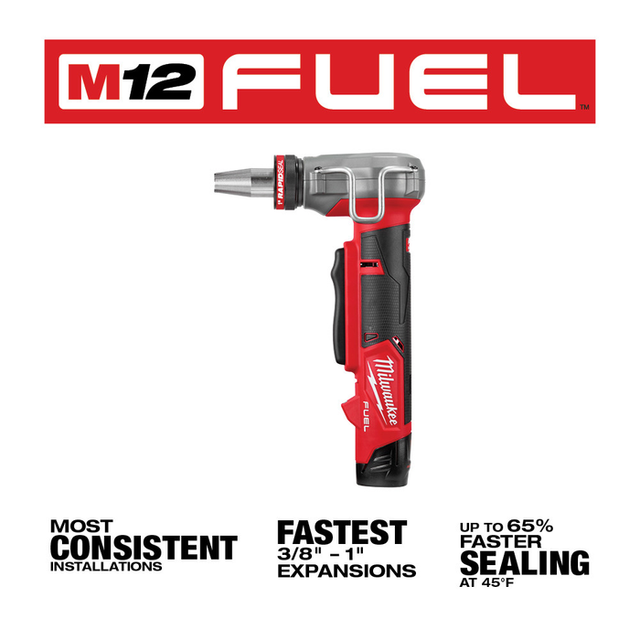 M12 FUEL™ ProPEX® Expander Kit w/ 1/2"-1" RAPID SEAL™ ProPEX® Expander Heads