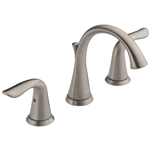 Delta Lahara: Two Handle Widespread Bathroom Faucet - Two Handle Lever - Stainless