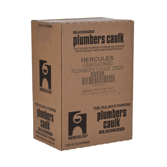 Hercules® 5.5 oz. Plumbers Caulk™ Clear - Cartridge