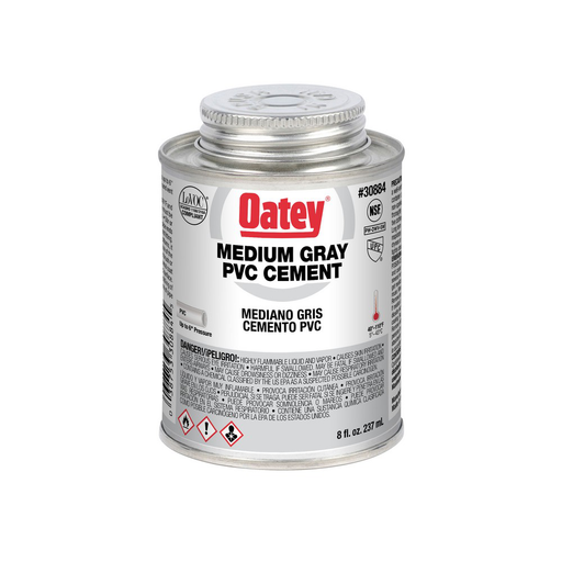 OateyÂ® 8 oz. PVC Medium Body Gray Cement