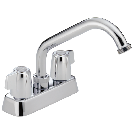 Delta Classic: Two Handle Laundry Faucet - Two Handle Blade - Chrome